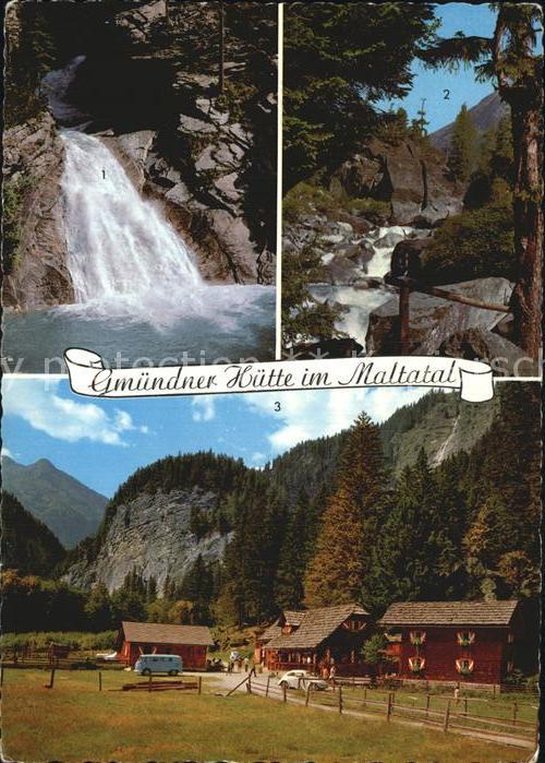 Maltatal Kaernten Gmuendner Huette Blauer Tumf Wasserfall Weg zur Osnabruecker H