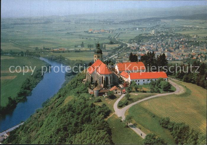 Bogenberg Niederbayern Wallfahrtskirche Donau Marienwallfahrt seit 1104 Fliegera