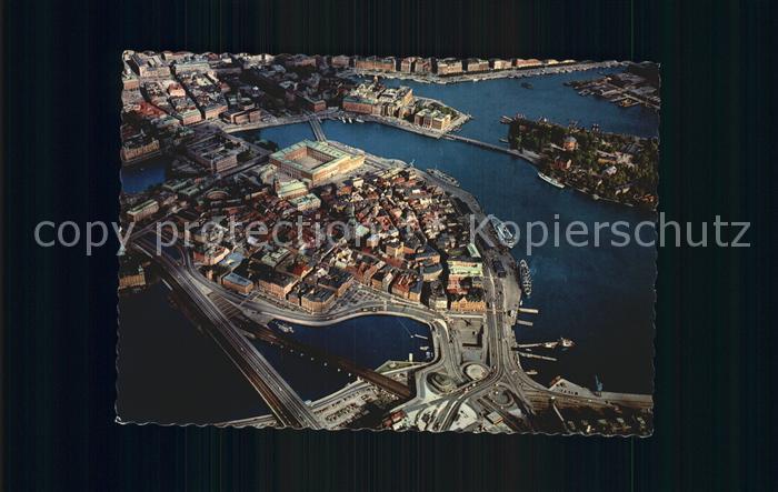 Stockholm Nordens Venedig Gamla Sta'n Altstadt Fliegeraufnahme