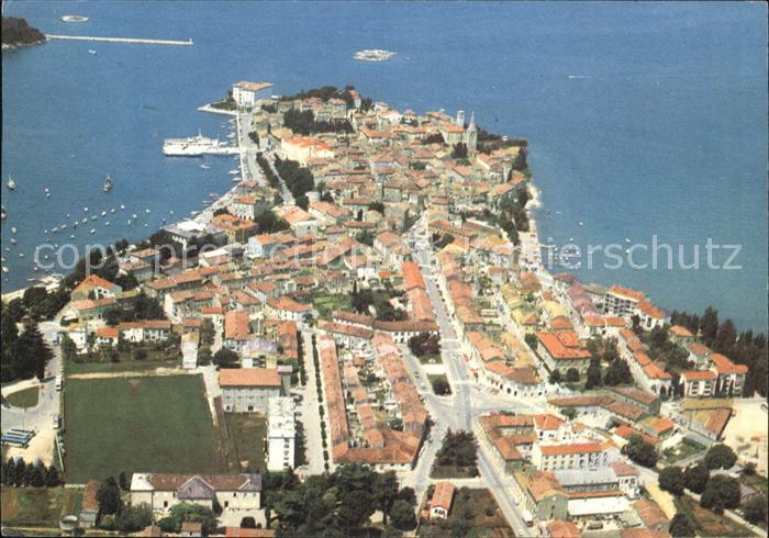 Porec Altstadt Halbinsel Fliegeraufnahme