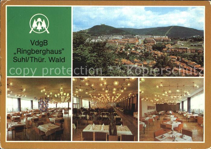 Suhl Thueringer Wald VdgB Ringberghaus Erholungseinrichtung der Werktaetigen der