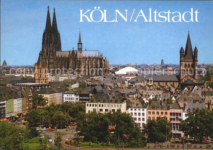 Koeln Rhein Heumarkt Dom Gross Sankt Martin