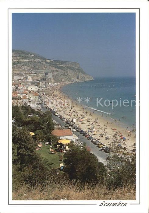 Sesimbra Strand Luftbild