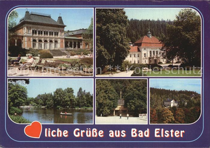 Bad Elster Kurhaus Badehaus Gondelteich Marienquelle