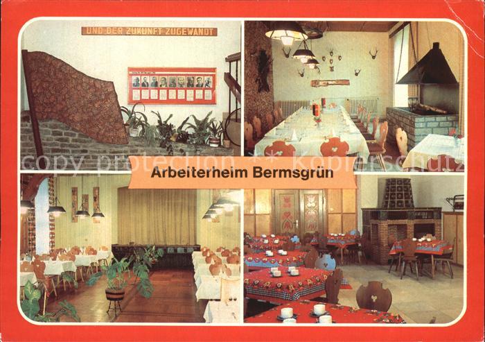 Bermsgruen Arbeiterheim Foyer Jagdzimmer Speisesaal
