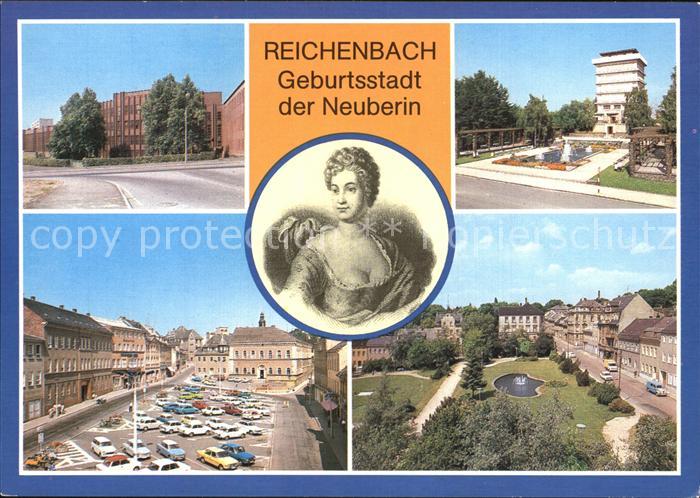 Reichenbach Vogtland Geburtsstadt Neuberin Wasserturm Markt