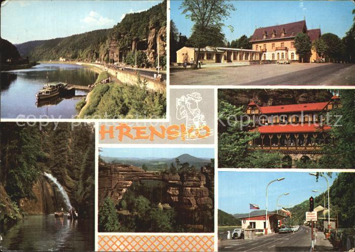 Hrensko Faehre Klamm Grenze