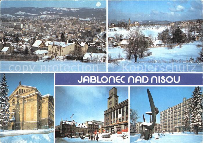 Jablonec nad Nisou Stadtansichten Winter