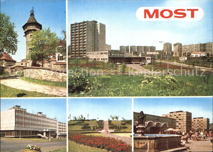 Most Bruex Czechia Burg Stadtansicht