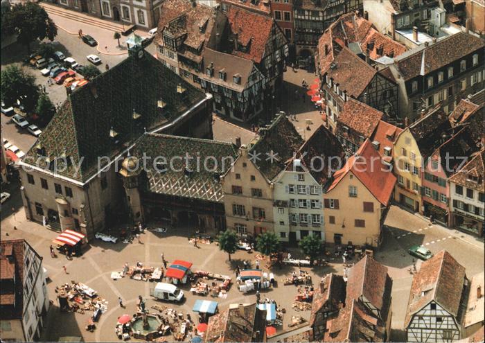 Colmar Haut Rhin Elsass Markt Luftbild