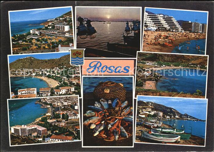 Rosas Costa Brava Cataluna Stadtansichten