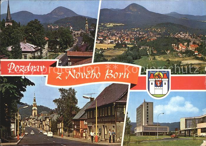 Novy Bor Stadtansichten Luftaufnahme