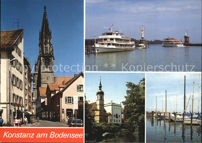 Konstanz Bodensee Kirchen Hafen