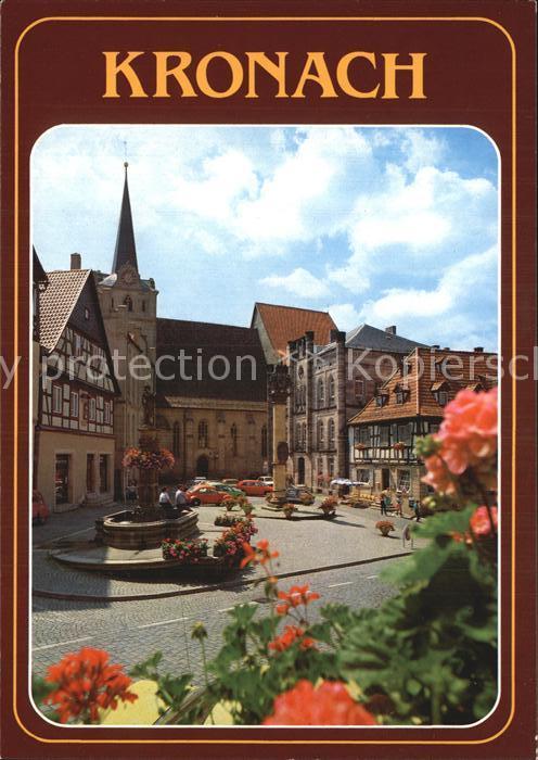 Kronach Oberfranken Marktplatz
