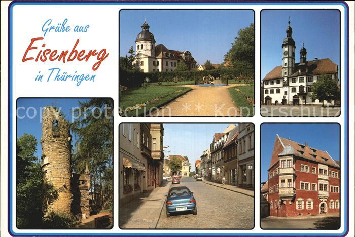Eisenberg Thueringen Schloss Rathaus Heimattiergarten Steinweg