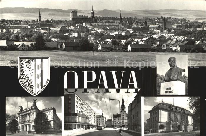 Opava Troppau Panorama Theater Rathaus