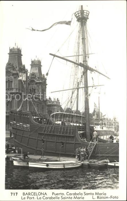Barcelona Cataluna Puerto Carabela Santa Maria