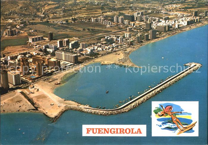 Fuengirola Fliegeraufnahme mit Hafen