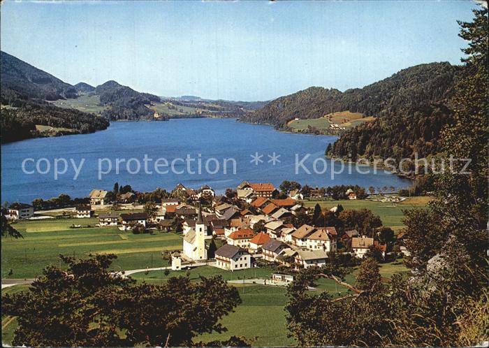 Fuschl See Salzkammergut Fliegeraufnahme