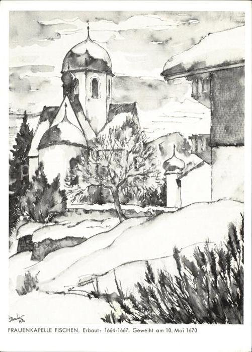 Fischen Allgaeu Kuenstlerkarte Fraunkapelle