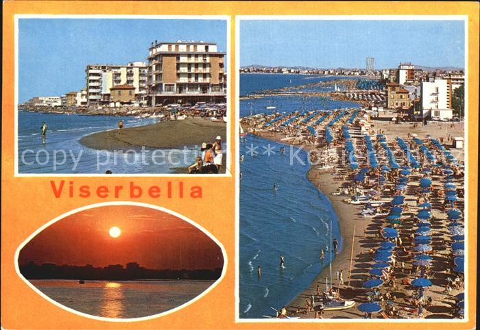 Viserbella di Rimini Fliegeraufnahme mit Strand