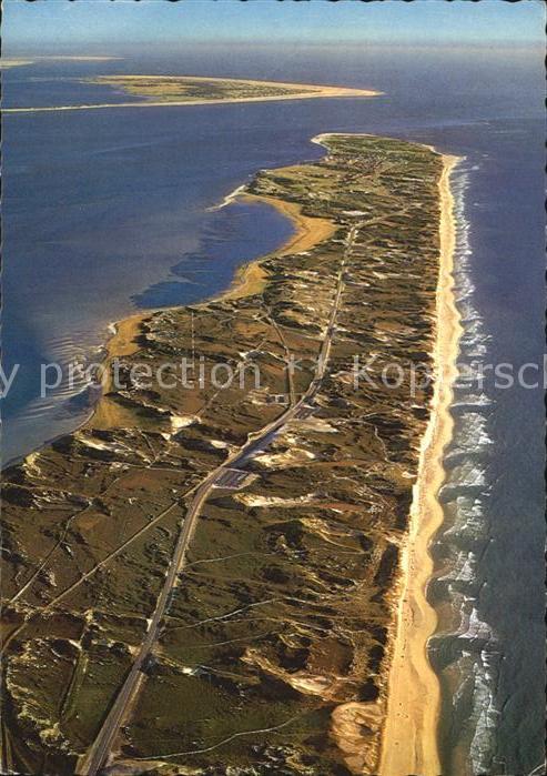 Sylt Fliegeraufnahme mit Hoernum und Insel Amrum
