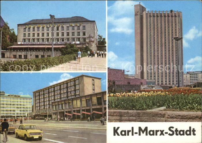 Karl-Marx-Stadt Interhotels Chemnitzer Hof Kongress und Moskau
