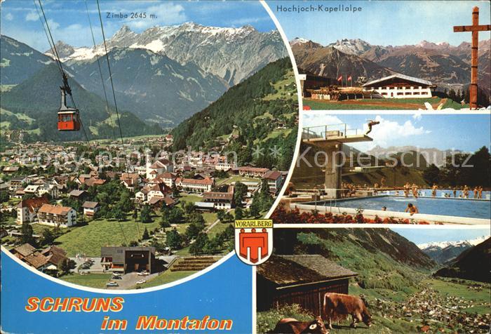 Schruns Vorarlberg Seilbahn Freibad Hochjoch-Kapelle Zimba