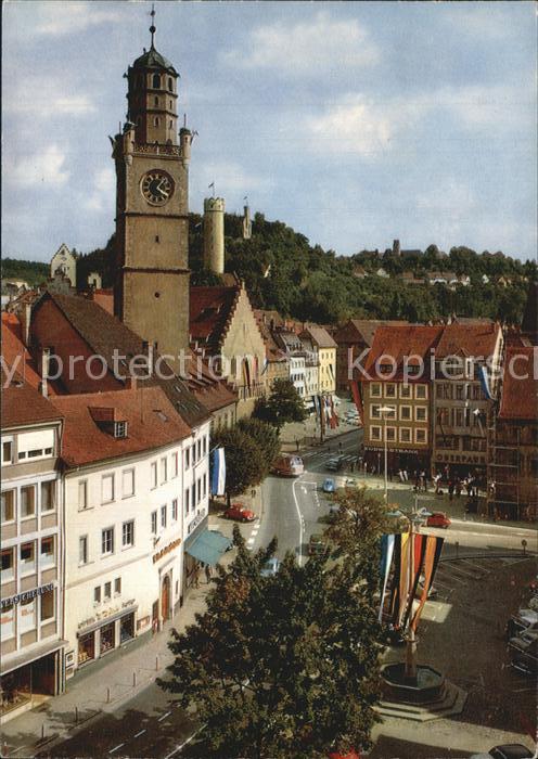 Ravensburg Wuerttemberg Marienplatz mit Blaserturm Mehlsack Veitsburg