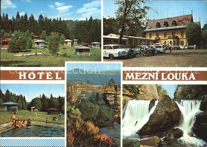 Hrensko Hotel Mezni Louka Wasserfall Freibad