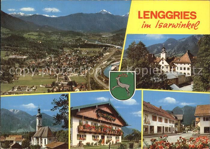 Lenggries im Isarwinkel Fliegeraufnahme