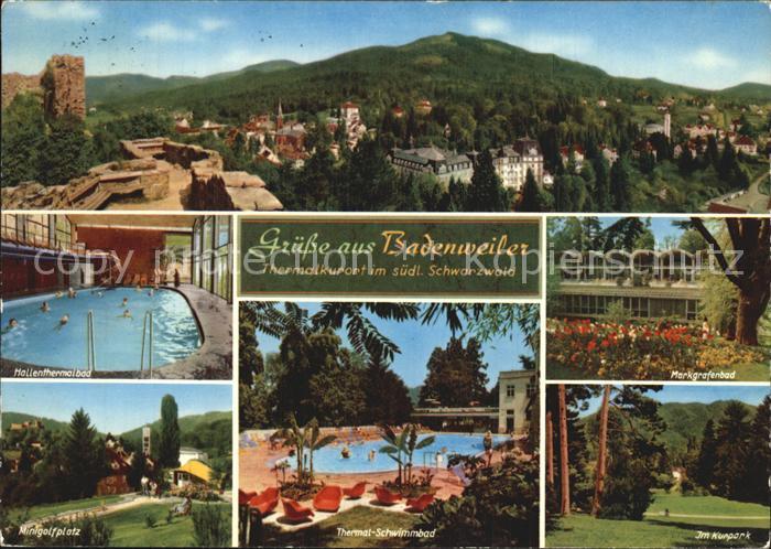 Badenweiler Minigolf Kurpark Burg Markgrafenbad