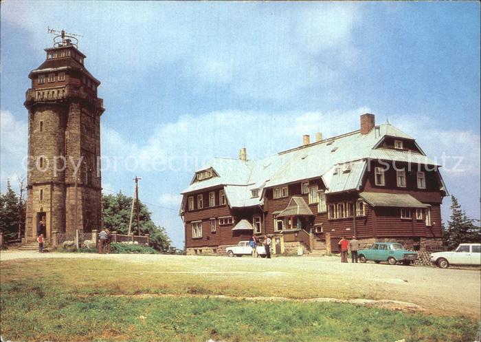 Auersberg Wildenthal Aussichtsturm und Berghotel Auersberg