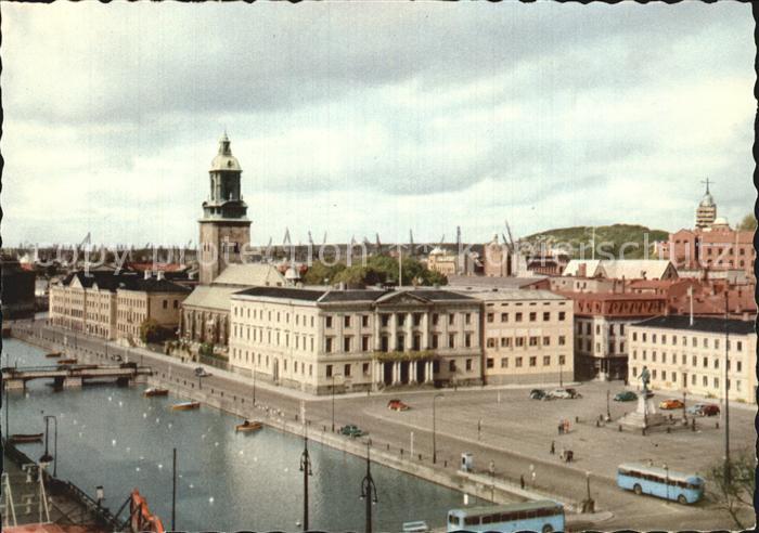 Goeteborg Gustaf Adolfs Torg med Stora Hammkanalen