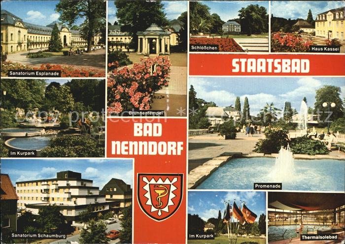 Bad Nenndorf Staatsbad Kurpark Sanatorium Esplanade Schloesschen Haus Kassel