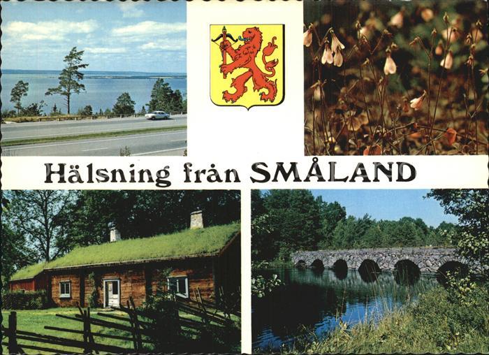 Smaland Bruecke Holzhaus