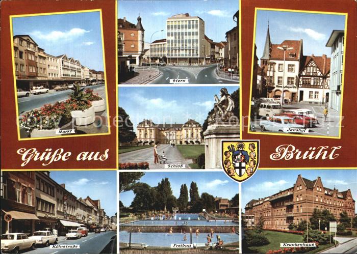 Bruehl Rheinland Stern Markt Koelnstrasse Krankenhaus