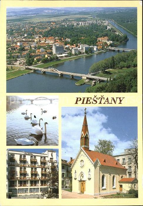 Piestany Fliegeraufnahme mit Bruecken