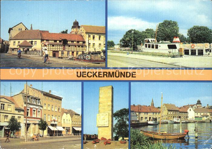 Ueckermuende Mecklenburg Vorpommern Hafen Karl-Marx-Platz Ehrenmal