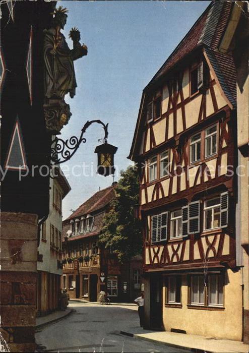 Bensheim Bergstrasse Fachwerkhaeuser am Markt