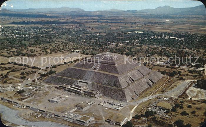 San Juan Teotihuacan Fliegeraufnahme Piramide del Sol