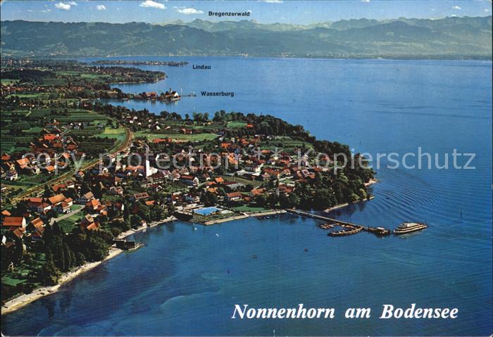 Nonnenhorn Fliegeraufnahme Wasserburg Bregenzerwald