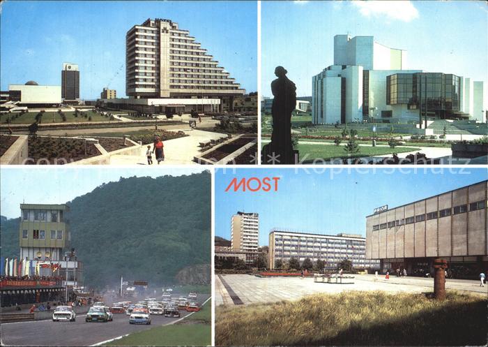 Most Bruex Czechia Hotel Murom Divadlo pracujicich Sportovne branny
