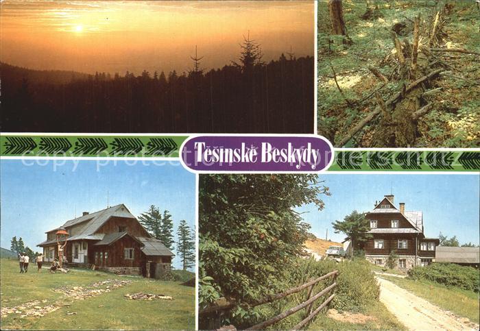 Tesinske Beskydy Vychod slunce Beskydech Prales Mionsi Nydek
