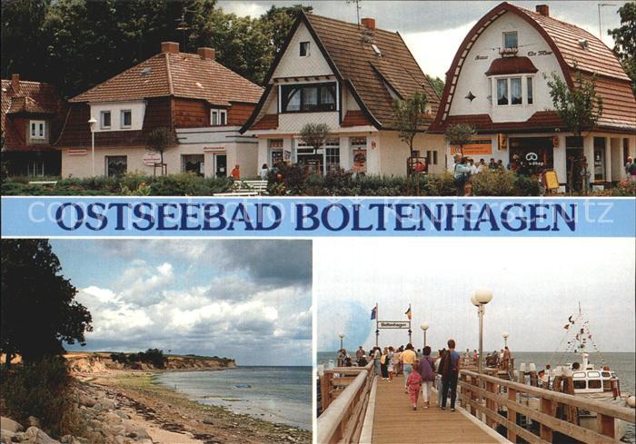Boltenhagen Ostseebad Mittelpromenade Steilkueste Redewisch Seebruecke