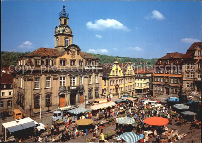 Schwaebisch Hall Rathaus Marktplatz