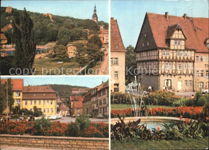Frankenhausen Bad Soleschwimmbad Anger Fachwerkbau