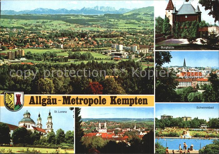 Kempten Allgaeu St. Lorenz Schwimmbad Burghalde