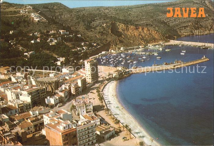 Javea Fliegeraufnahme Hafen