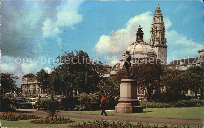 Cardiff Wales The City Hall From Gorsedd Gardens